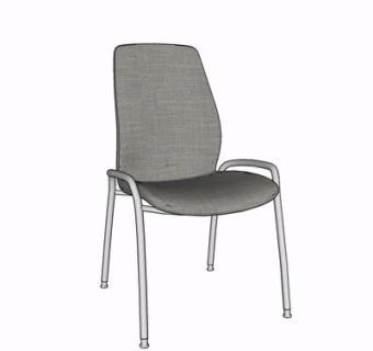 现代单椅su模型