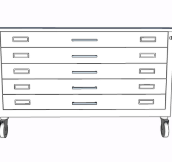 现代实木边柜su模型