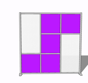 现代屏风隔断su模型