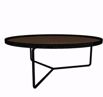 现代圆形茶几su模型