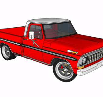 现代汽车su模型