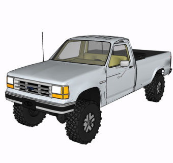 现代汽车su模型