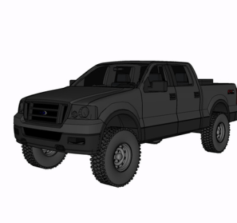 现代汽车su模型