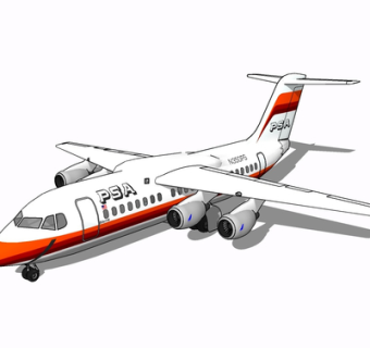 现代飞机su模型