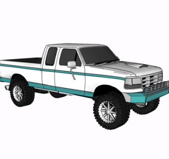 现代汽车su模型