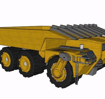 现代推土机su模型