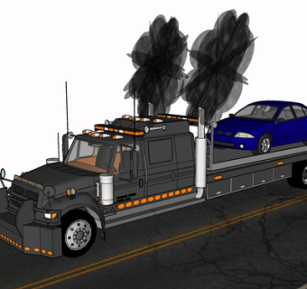 现代汽车su模型