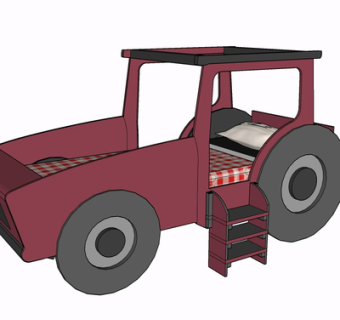 现代汽车摆件su模型