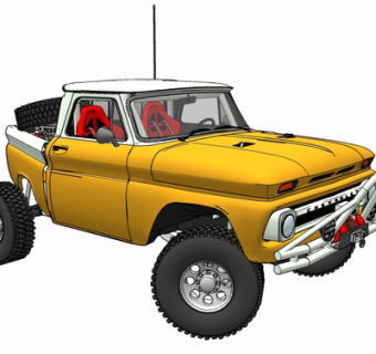 现代汽车su模型