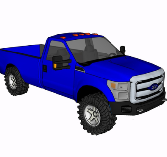 现代汽车su模型