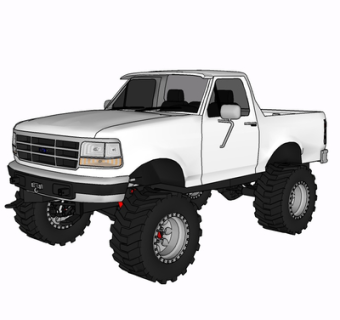 现代汽车su模型