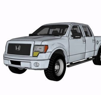 现代汽车su模型