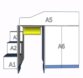 现代实木儿童床su模型