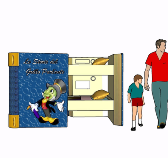 现代实木儿童床su模型