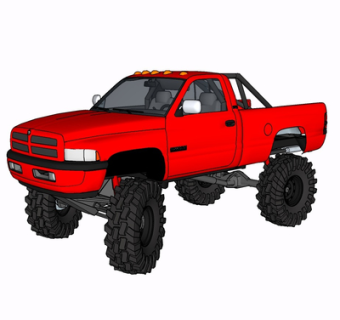 现代汽车su模型