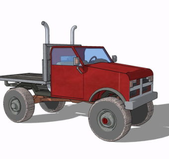 现代汽车su模型