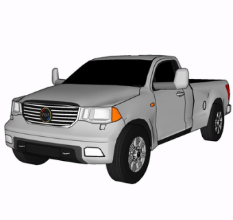 现代汽车su模型