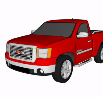 现代汽车su模型