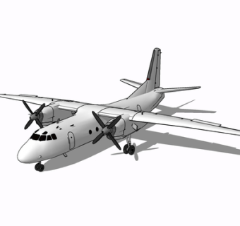 现代飞机su模型