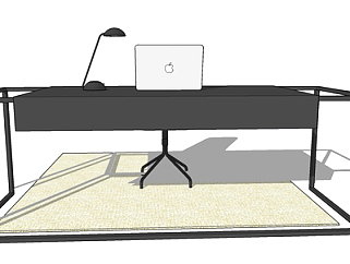 现代办公桌椅su模型