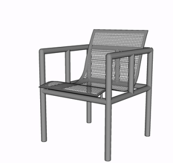 现代休闲椅su模型