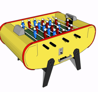 现代休闲桌su模型