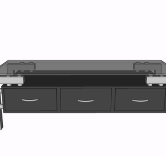 现代茶几su模型