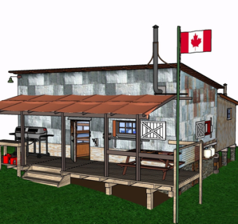 现代房屋建筑su模型