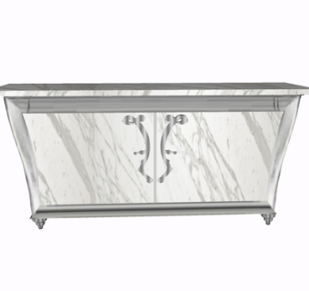 现代轻奢边柜su模型