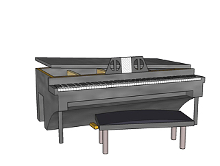 现代钢琴su模型