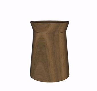 现代实木凳子su模型