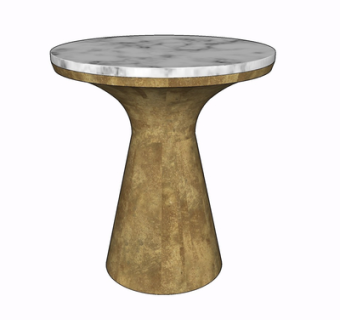 现代轻奢圆几su模型