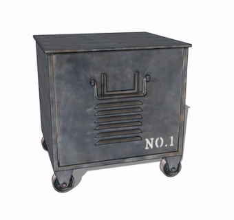 工业风金属边柜su模型