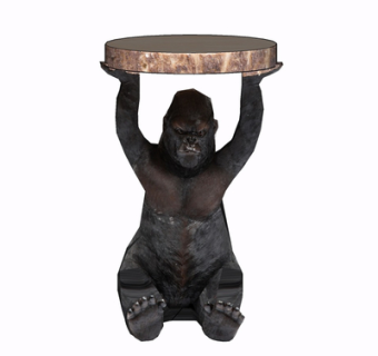 现代大猩猩摆件su模型