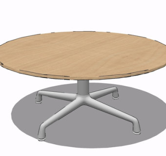 现代实木餐桌su模型