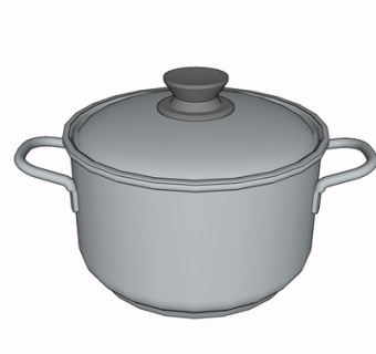 现代蒸锅su模型