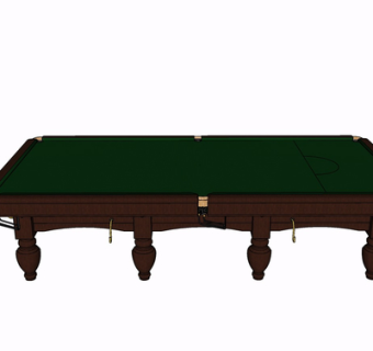 现代桌球su模型