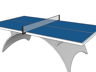现代乒乓球桌su模型
