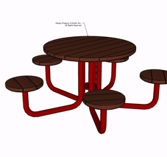 现代实木餐桌椅su模型