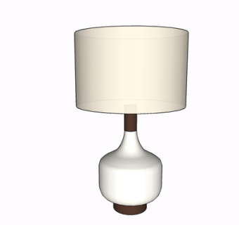 现代台灯su模型