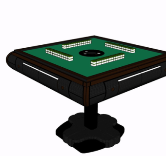 现代麻将机su模型