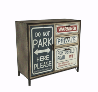 现代实木边柜su模型