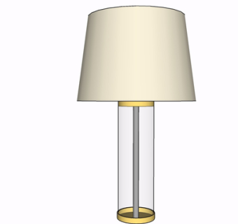 现代台灯su模型