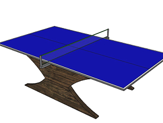 现代乒乓球桌su模型