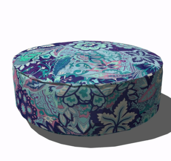 现代布艺凳子su模型