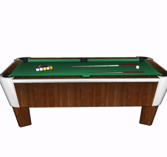 现代桌球su模型