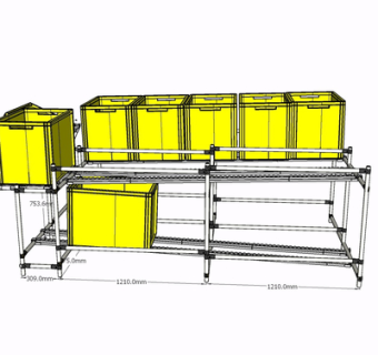 现代金属货架su模型