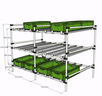 现代金属货架su模型