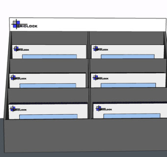 现代实木货架su模型