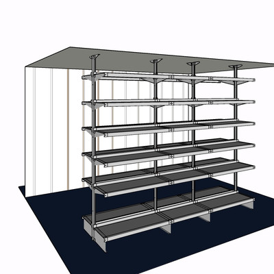 现代货架su模型